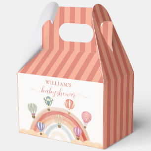 Niedliche Heißluftballon Rainbow Babydusche Geschenkschachtel