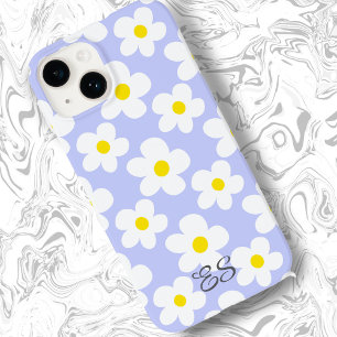 Niedliche hellblaue Retro-Gänselemente Case-Mate iPhone 14 Hülle
