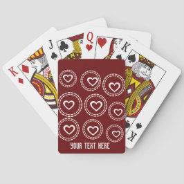 Niedliche, helle Herzen Spielkarten