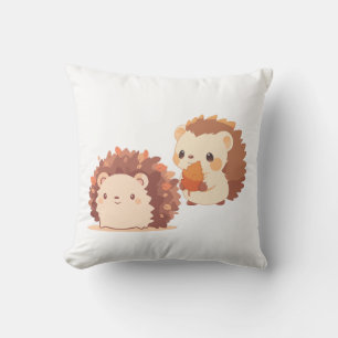 Niedliche Herbst-Igel - Kawaii Fall Forest Animes Kissen