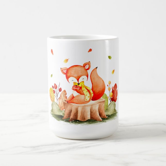 Niedliche Herbstfoxkaffee-Tasse Kaffeetasse (Mittel)