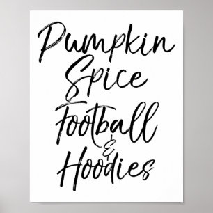 Niedliche Herbstnächte Zitat-Geschenk Pumpkin Gewü Poster