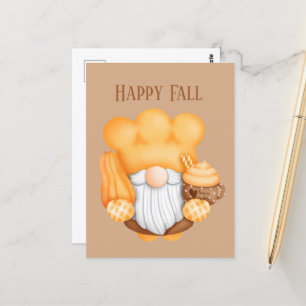 niedliche Herbstsaisonale Backenzweige hinzufügen Postkarte