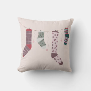 niedliche Herbstsocken Kissen