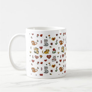 Niedliche Herz-Kreislauf-Tasse: Purfekt für Katzen Kaffeetasse