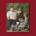Niedliche HERZ-LIEBE SIE VATER Foto-Namen<br><div class="desc">Niedliche HERZ LIEBE YOU VATER Foto Names Jigsaw Puzzle bietet Ihnen Ihr Lieblings-Foto mit dem Text "(Liebe Herz) Sie Vater" in modernen weißen Skripten mit Ihren Namen unten. Personalisieren Sie diese, indem Sie den Text in dem dafür vorgesehenen Textfeld bearbeiten und ein eigenes Bild hinzufügen. Ideal für Weihnachten, Geburtstag und...</div>