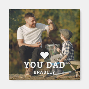 Niedliche HERZ-LIEBE SIE VATER Foto-Namen Magnet