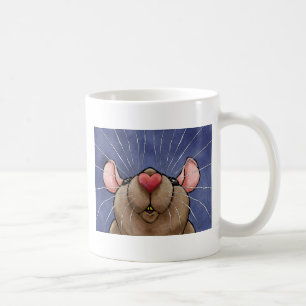 Niedliche Herz-Ratten-Tasse Kaffeetasse