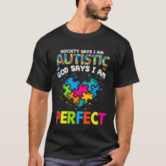 Niedliche Herzautismus-Gesellschaft sagt Autistisc T-Shirt