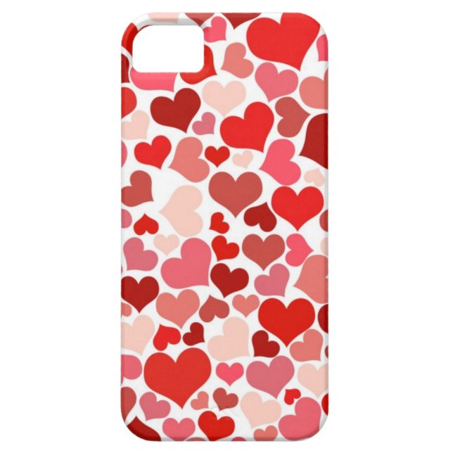 Niedliche Herzen Case-Mate iPhone Hülle (Rückseite)