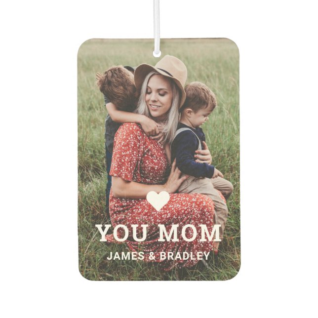 Niedliche HERZEN LIEBE SIE MAMA Muttertag Autolufterfrischer (Vorderseite)