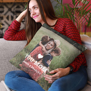 Niedliche HERZEN LIEBE SIE MAMA Muttertagsjubiläum Kissen