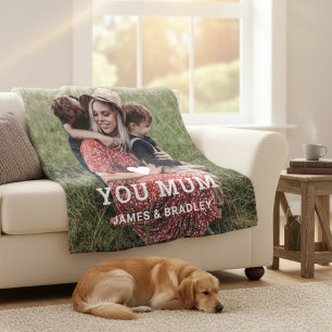 Niedliche HERZEN-LIEBE SIE MUTTERTAGLICHES Foto Fleecedecke