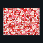 Niedliche Herzen Postkarte<br><div class="desc">Niedliche rote und rosa Herzen. Großartige Geschenke für Valentinstag.</div>