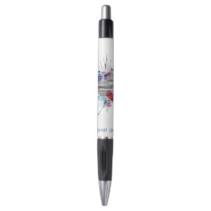 Niedliche Herzen und Waschen in Aquarellen Kugelschreiber