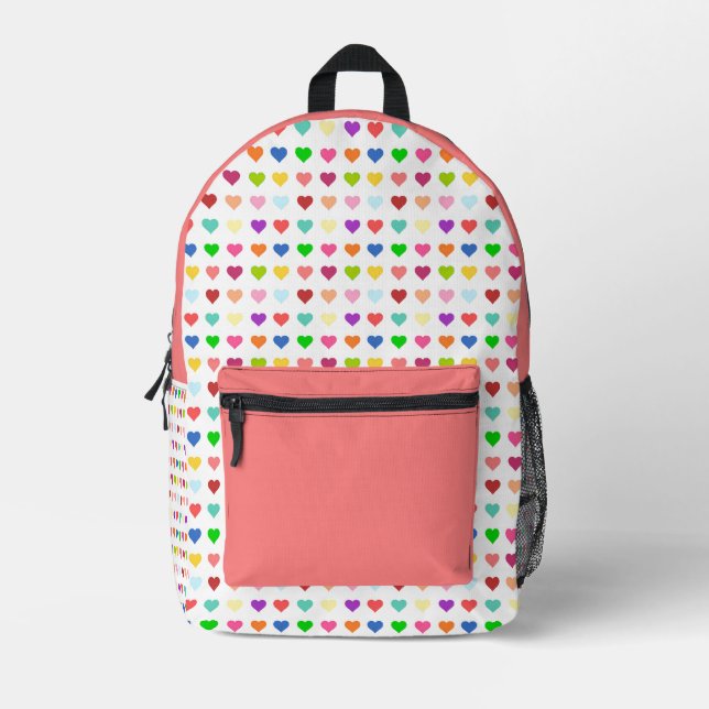 Niedliche Herzklopfe Bedruckter Rucksack (Vorderseite)
