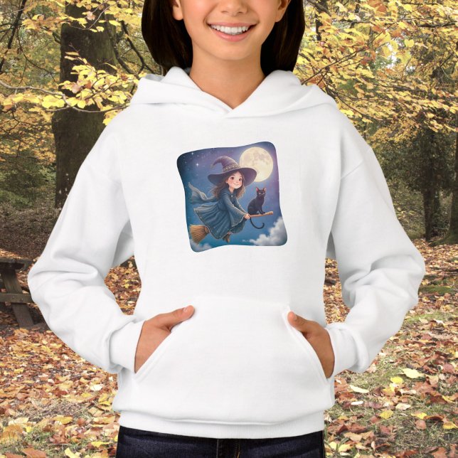 Niedliche Hexe mit Cat Hoodie (Von Creator hochgeladen)
