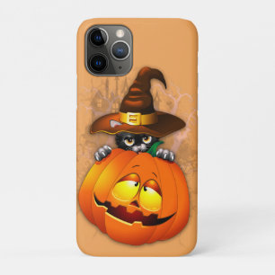 Niedliche Hexenkatze und KürbisHalloween-Freunde Case-Mate iPhone Hülle