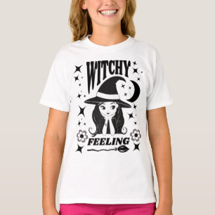 Niedliche Hexenkraut Gefühl lustiges Halloween T-Shirt