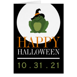 Niedliche Hexenkröte, glückliches Halloween