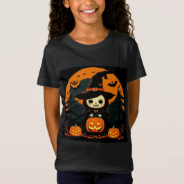 Niedliche Hexenkürbis in Spooky Halloween T-Shirt