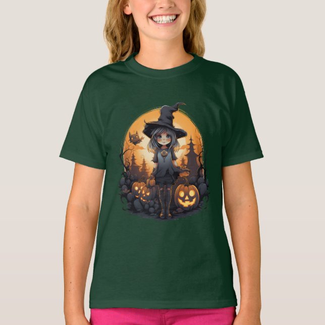 Niedliche Hexenprinzessin Das perfekte Halloween-G T-Shirt (Vorderseite)