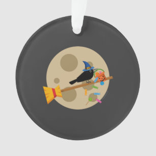 Niedliche Hexenschnecke auf einem Brotspreißlöffel Ornament