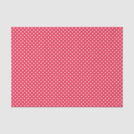 Niedliche Himbeere Rosa und Weiß Punkte Seidenpapier