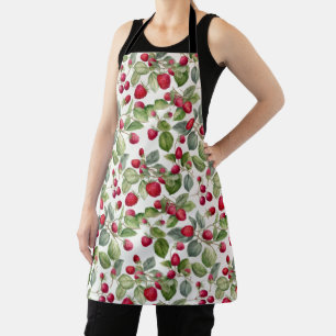 Niedliche Himbeeren Wasserfarbe Schürze