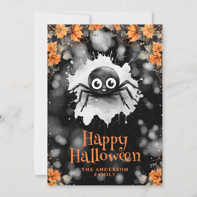 Niedliche Himmelskarte Halloween Feiertagskarte (Vorderseite)