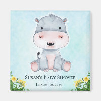 Niedliche Hippo Baby Dusche Gastgeschenke