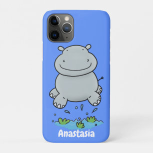 Niedliche Hippo Springen Cartoon-Abbildung Case-Mate iPhone Hülle