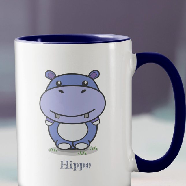 Niedliche Hippo-Tasse Tasse (Cute Hippo Mug)