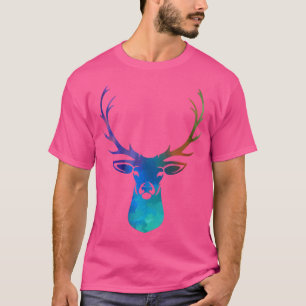 Niedliche Hirschkunst Aquädukt Funny Hunter Jagd L T-Shirt