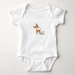 niedliche Hirschliebhaber Baby Strampler