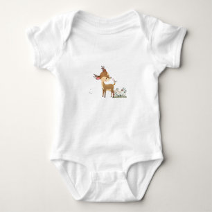 niedliche Hirschliebhaber Baby Strampler