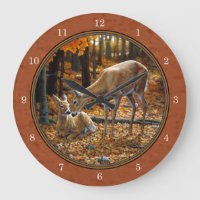 Niedliche Hirschtode & Fawn Herbst Rot