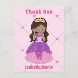 Niedliche Hispanic Princess Girl Pink Custom Viele Postkarte