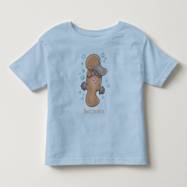 Niedliche Hochglanztuch-Cartoon-Abbildung Kleinkind T-shirt (Vorderseite)