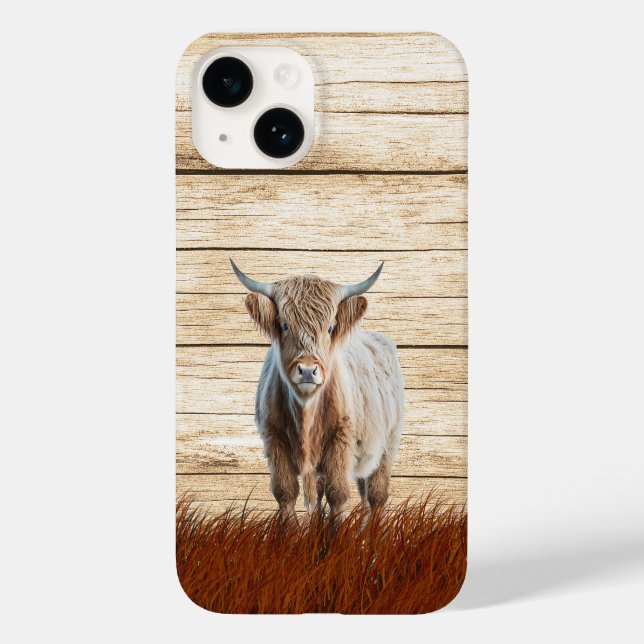 Niedliche Hochlandkuh Case-Mate iPhone 14 Hülle (Rückseite)