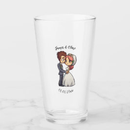 Niedliche Hochzeit Glas
