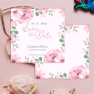 Niedliche Hochzeit in Aquarellfarbe Rosa Blütenblü