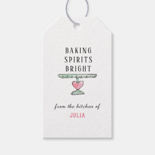 Niedliche Holiday 'Baking Sprits Bright' Geschenke Geschenkanhänger