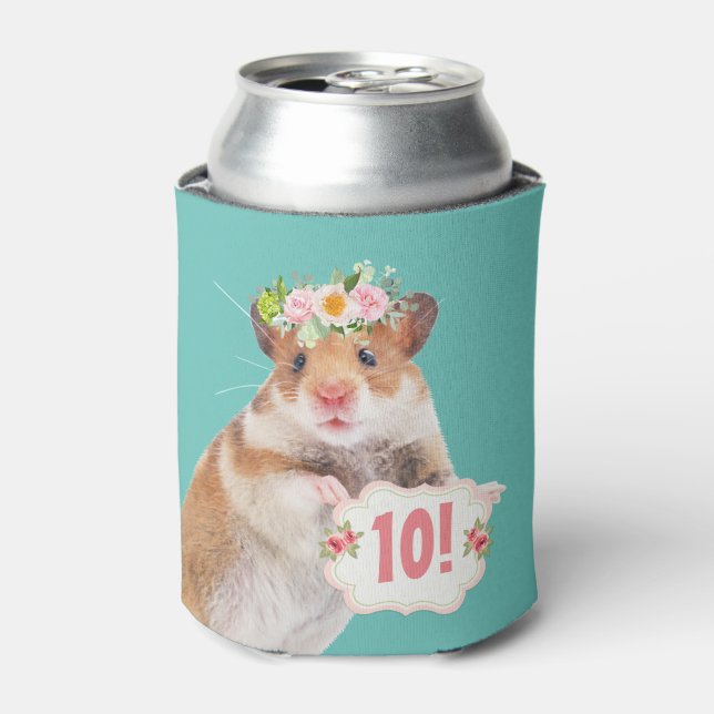 Niedliche Holzmouse/Hamster Dosenkühler (Kanne Vorderseite)