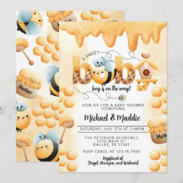 Niedliche Honey Bee Baby Dusche Einladung