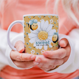 Niedliche Honey Bee Muster Custom Tasse