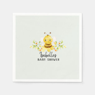 Niedliche Honeybee Babydusche Serviette