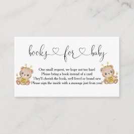Niedliche Honigbärenbücher für Baby Begleitkarte
