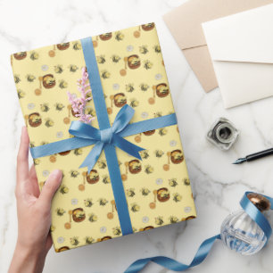Niedliche Honigbiene mit süßem Honig Geschenkpapier