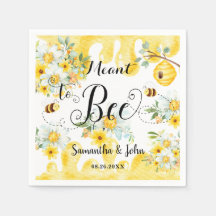 Niedliche Honigbienen Hochzeit mit gelber Blüte
